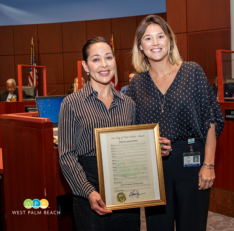 Maricela Torres, The Esparanza Community Center, and Commissioner Cathleen Ward