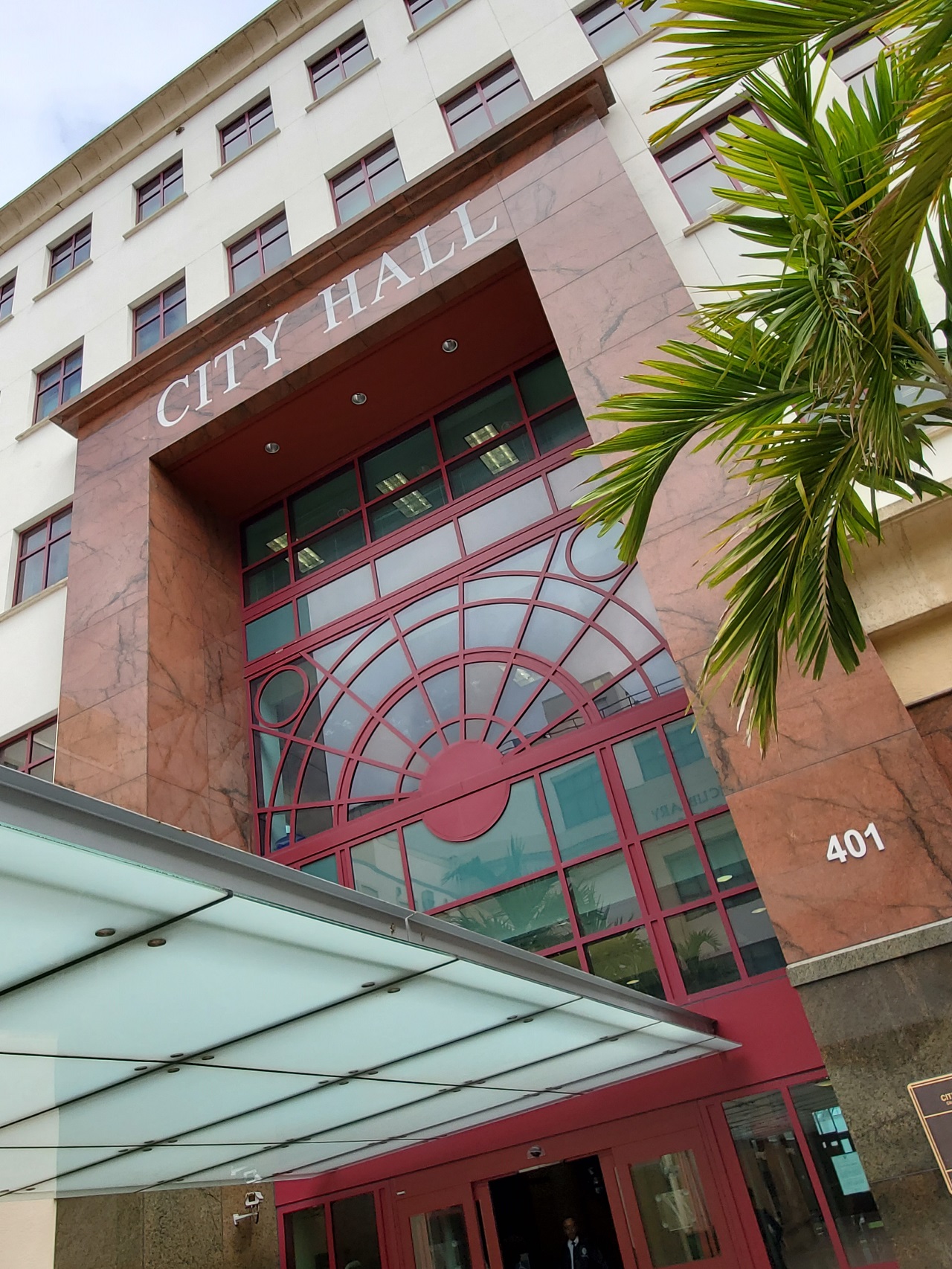 Stylized photo of West Palm Beach city Hall