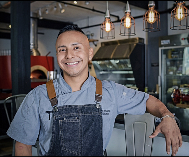 Portrait of Chef Eddy Zapil in the kitchen