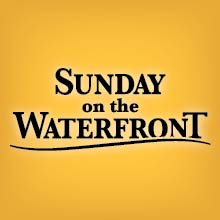 Sunday on the Waterfront logo on yellow background