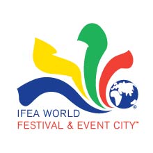 International Festivals & Events Association World Festival & Event City logo on white ground.