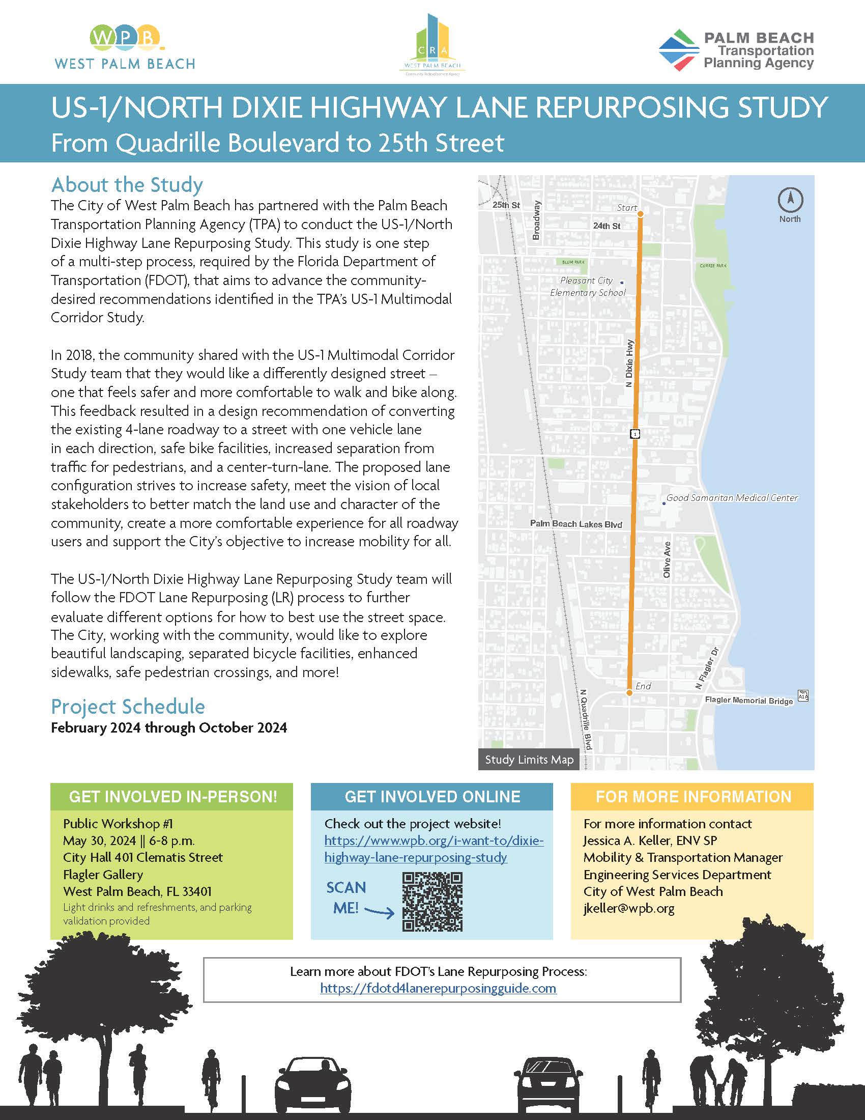 Dixie Highway Lane Repurposing Study Fact Sheet