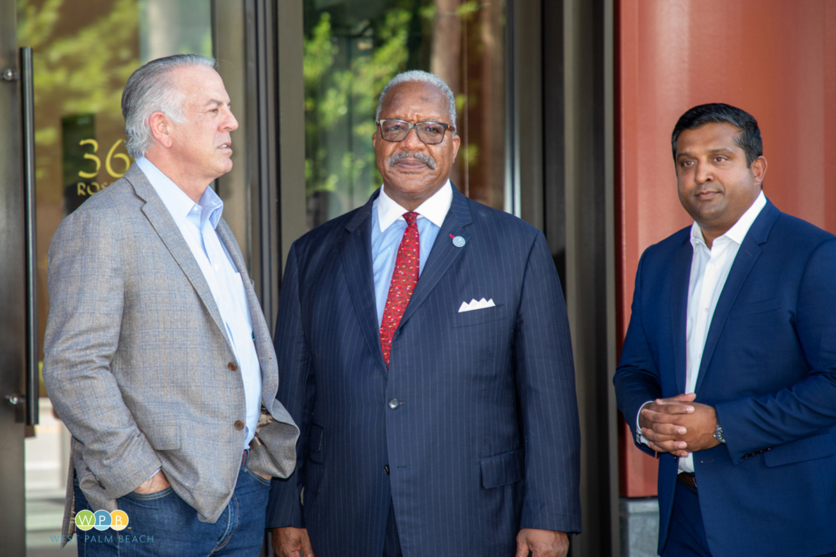 Nevada Gov Joe Lombardo, Mayor Keith James and Gopal Rajegowda