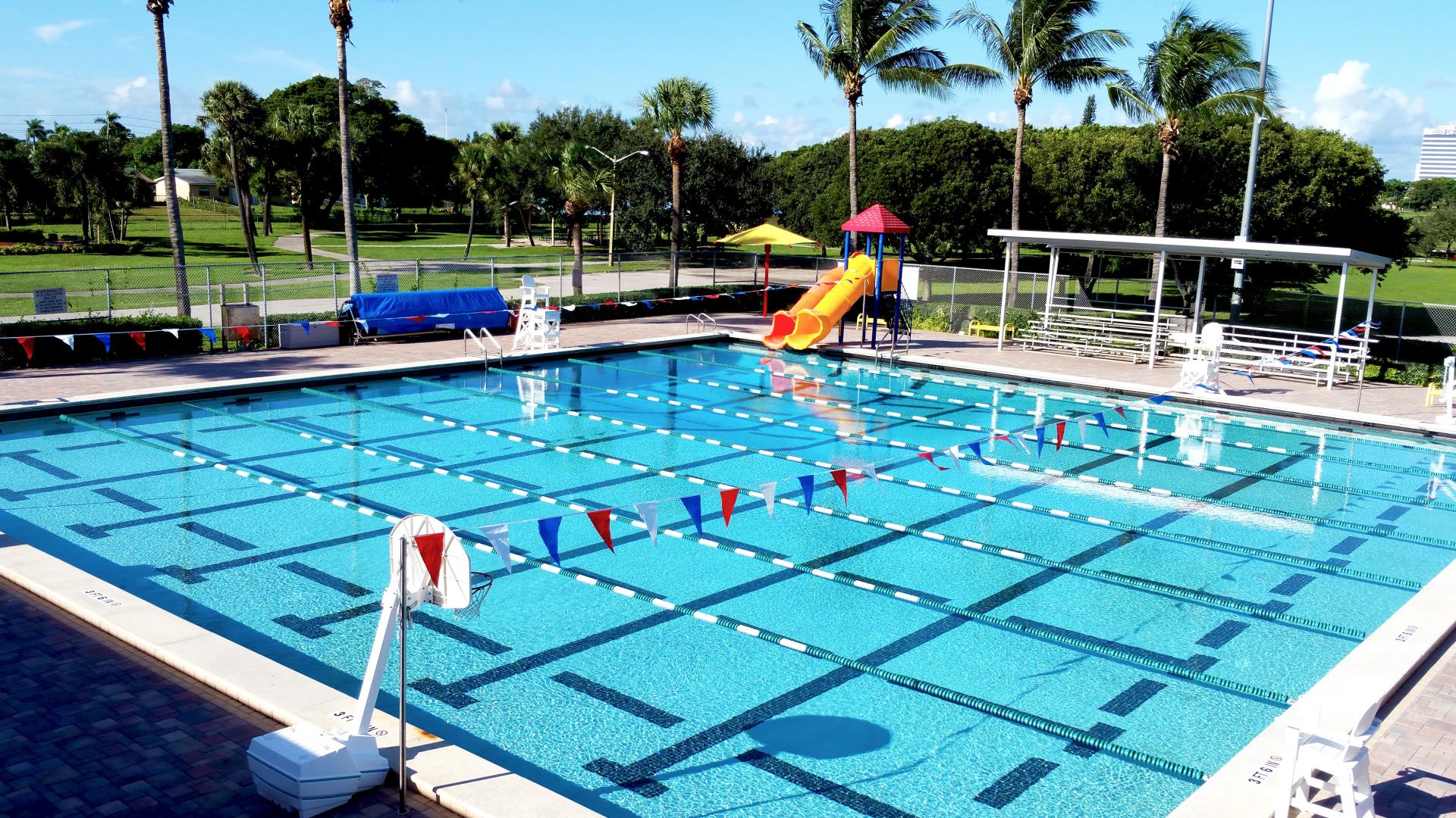 Warren Hawkins Aquatic Center Aerial Photo