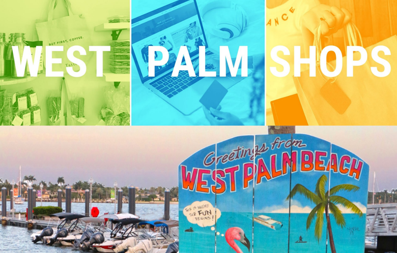 A view of the West Palm Shops webpage