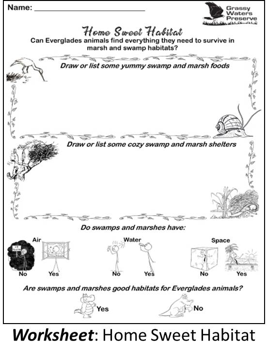 Home Sweet Habitat worksheet image