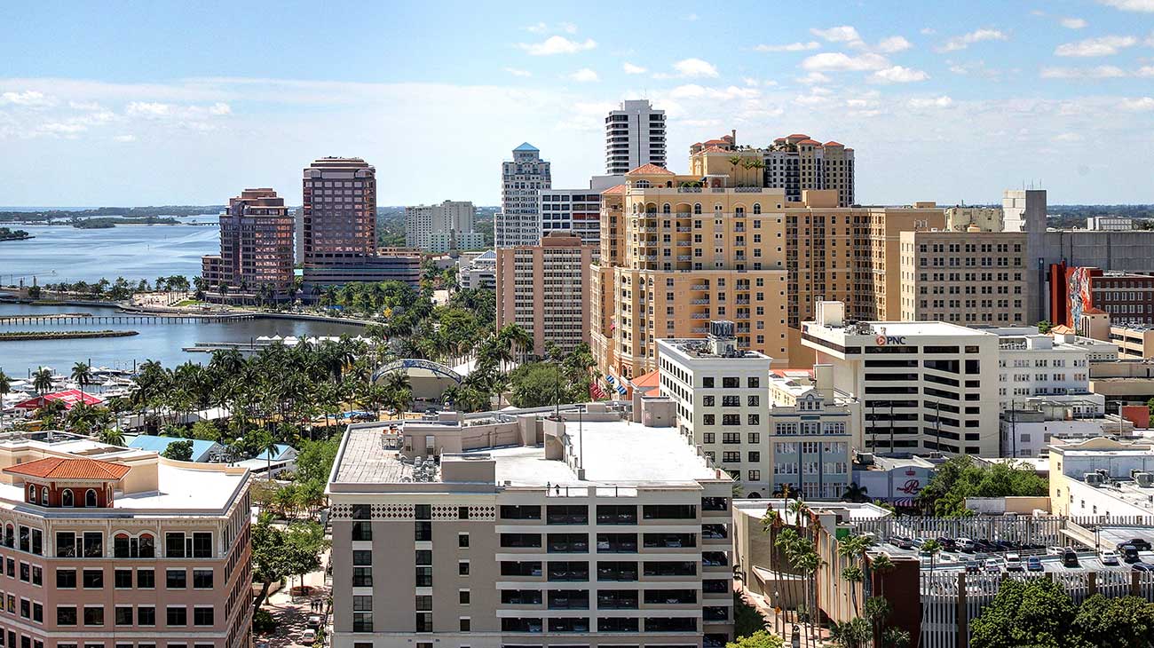 West Palm Beach South Waterfront panorama