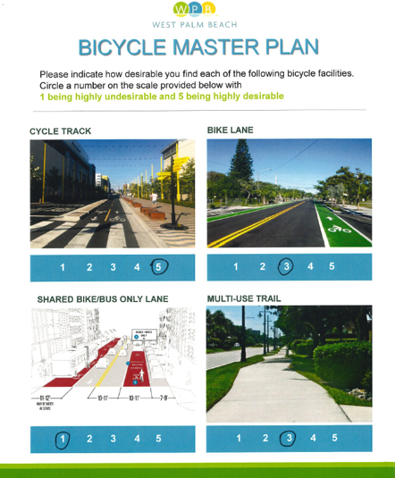 visual suurvey allowing users to visually assess the look of different road treatments