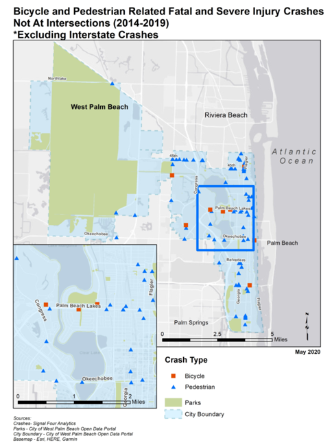 Fatal and Severe Injury Crash Map