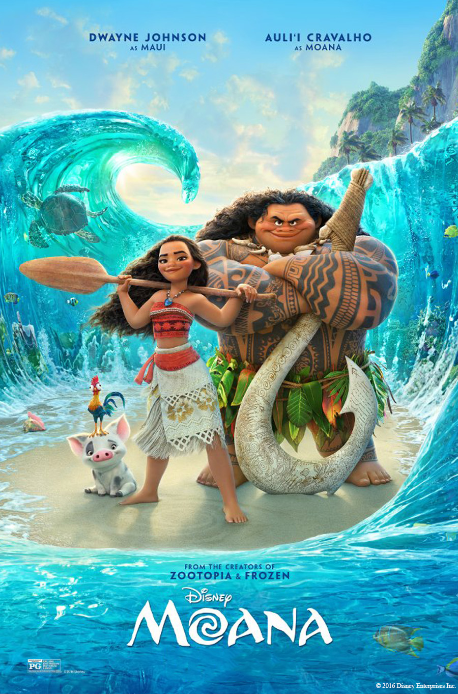 Movie Poster for Moana Rated PG