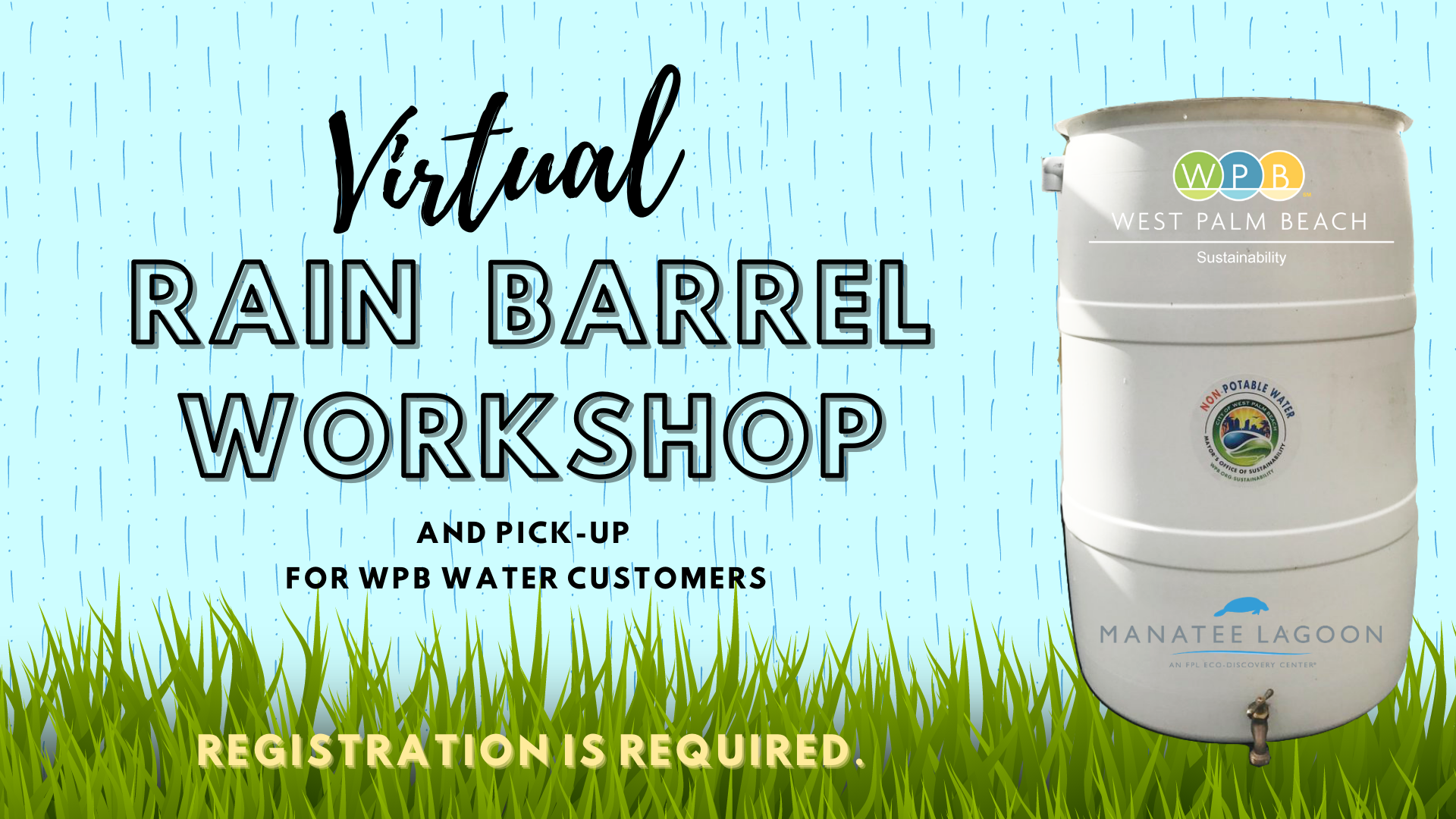 Rain Barrel Workshop with Manatee Lagoon