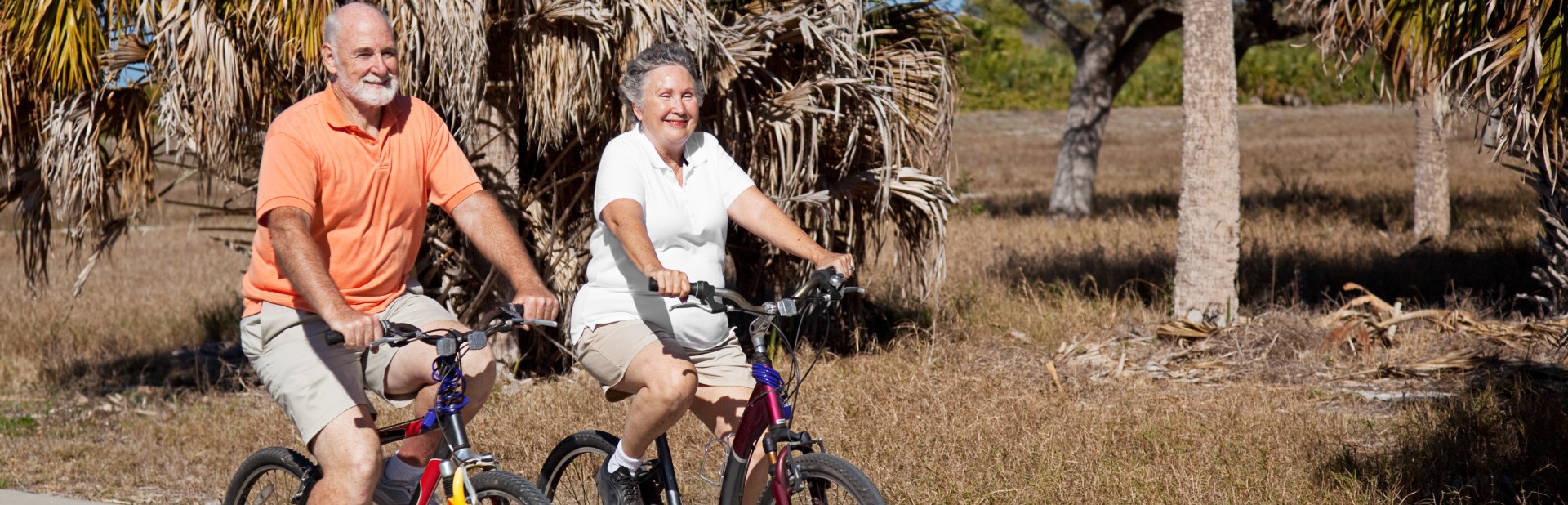 Man and Woman on bicycles