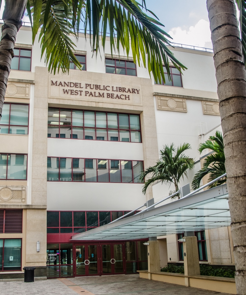 Mandel Public Library West Palm Beach Entrance