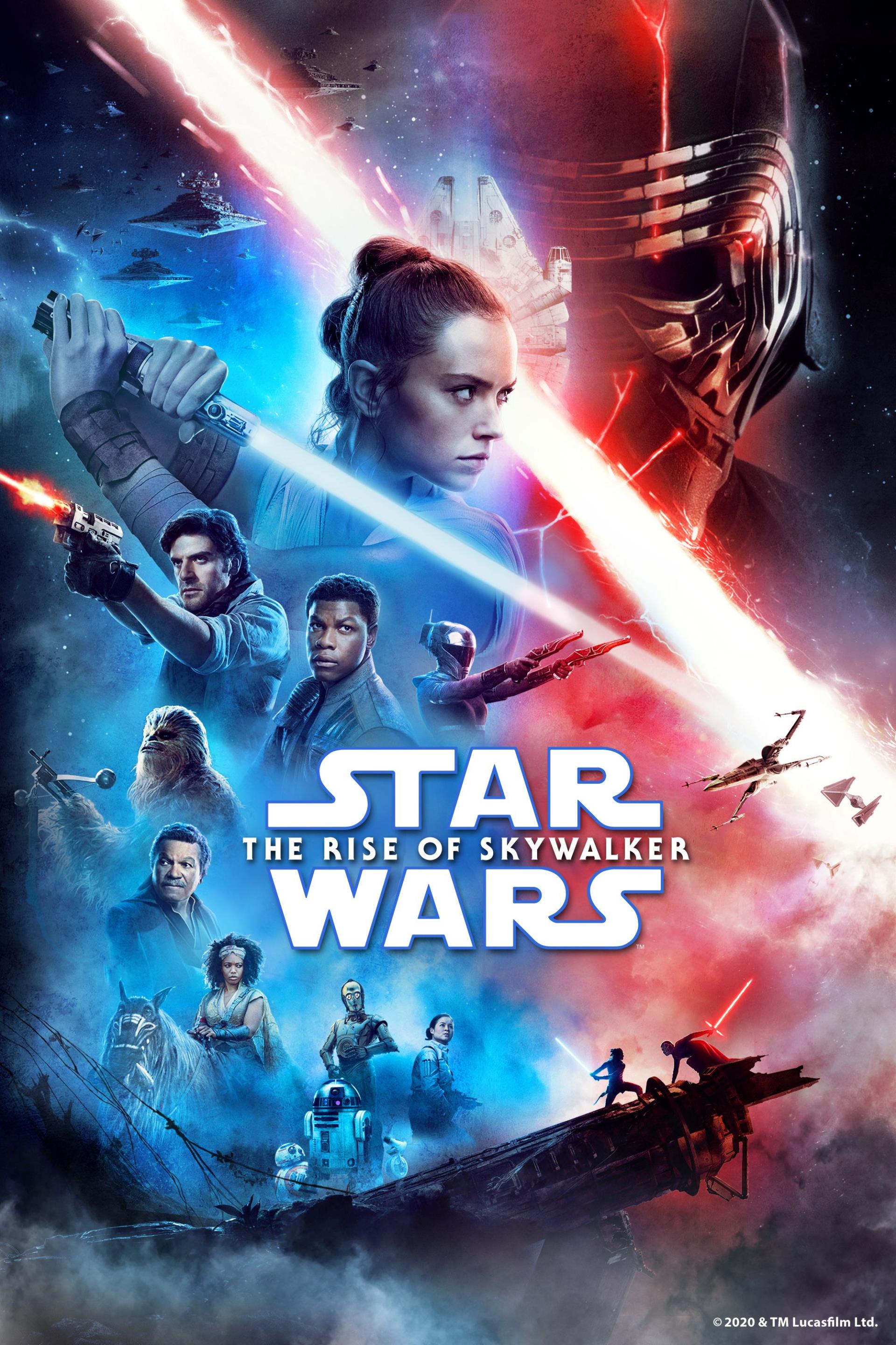 Movie poster for Star Wars the rise of Skywalker