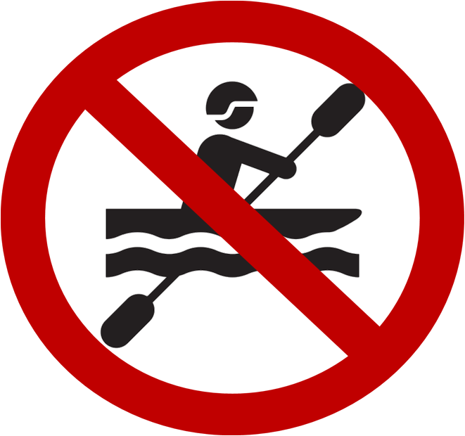 no watercraft symbol