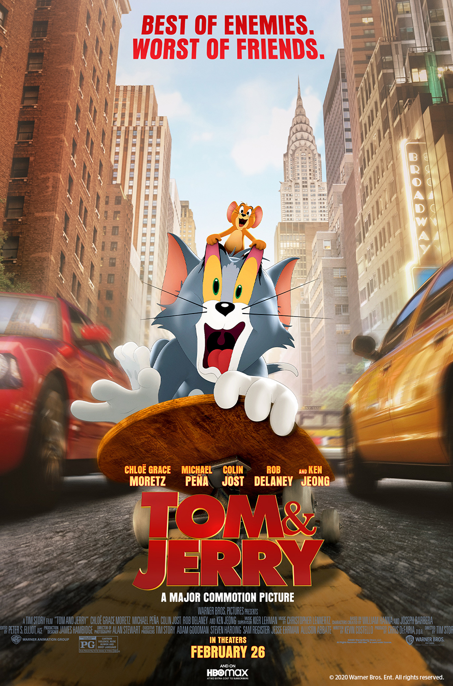 Movie poster for Tom and Jerry 2021