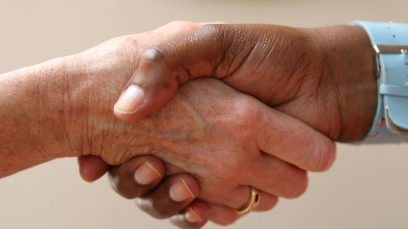 Image of hands shaking