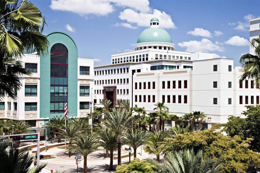 Outside the Mandel Public Library