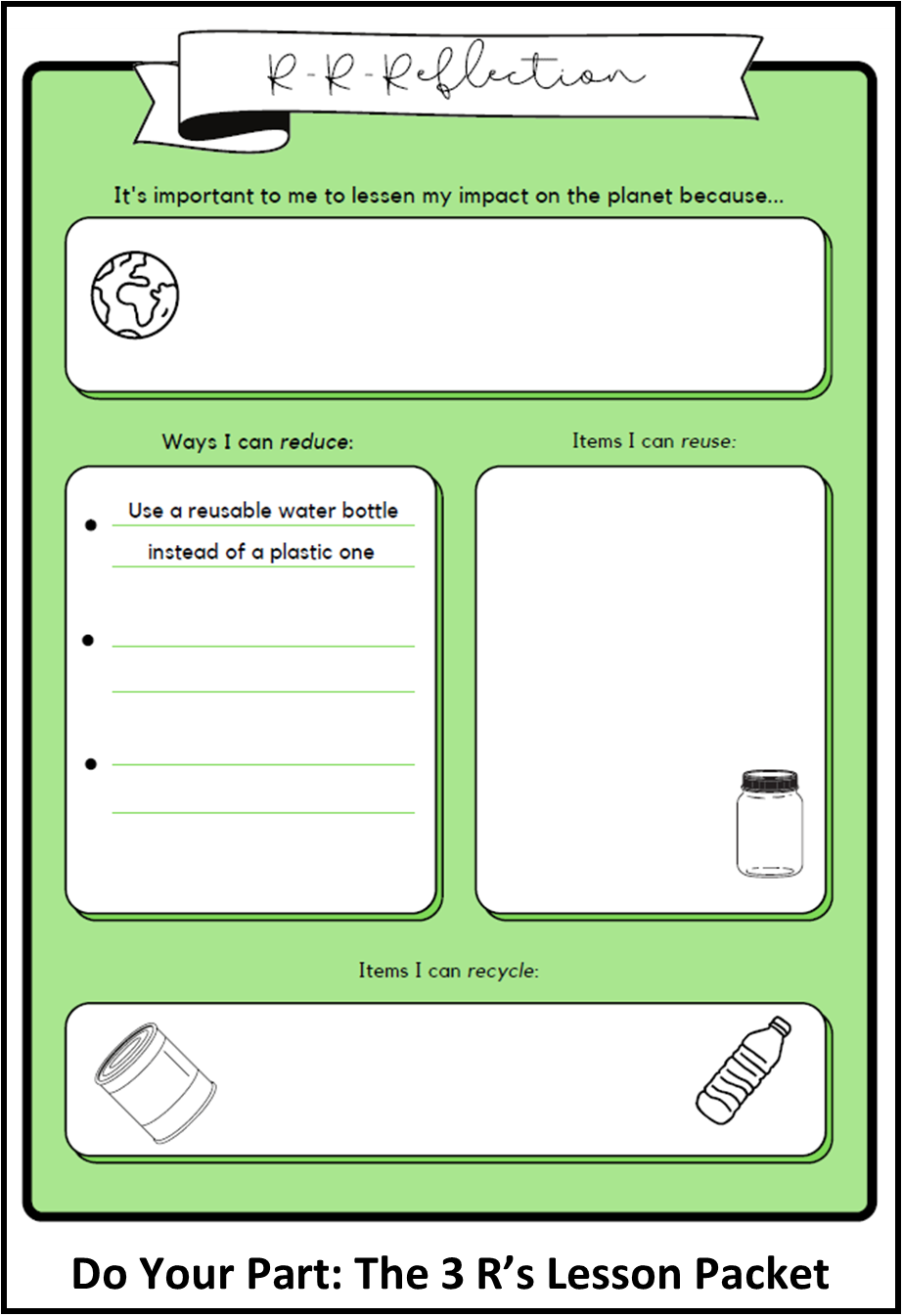 thumbnail image of 3 R's worksheet