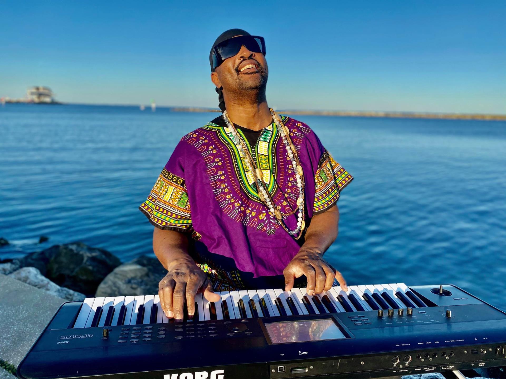 Photo of Gerry Williams, Stevie Wonder impersonator