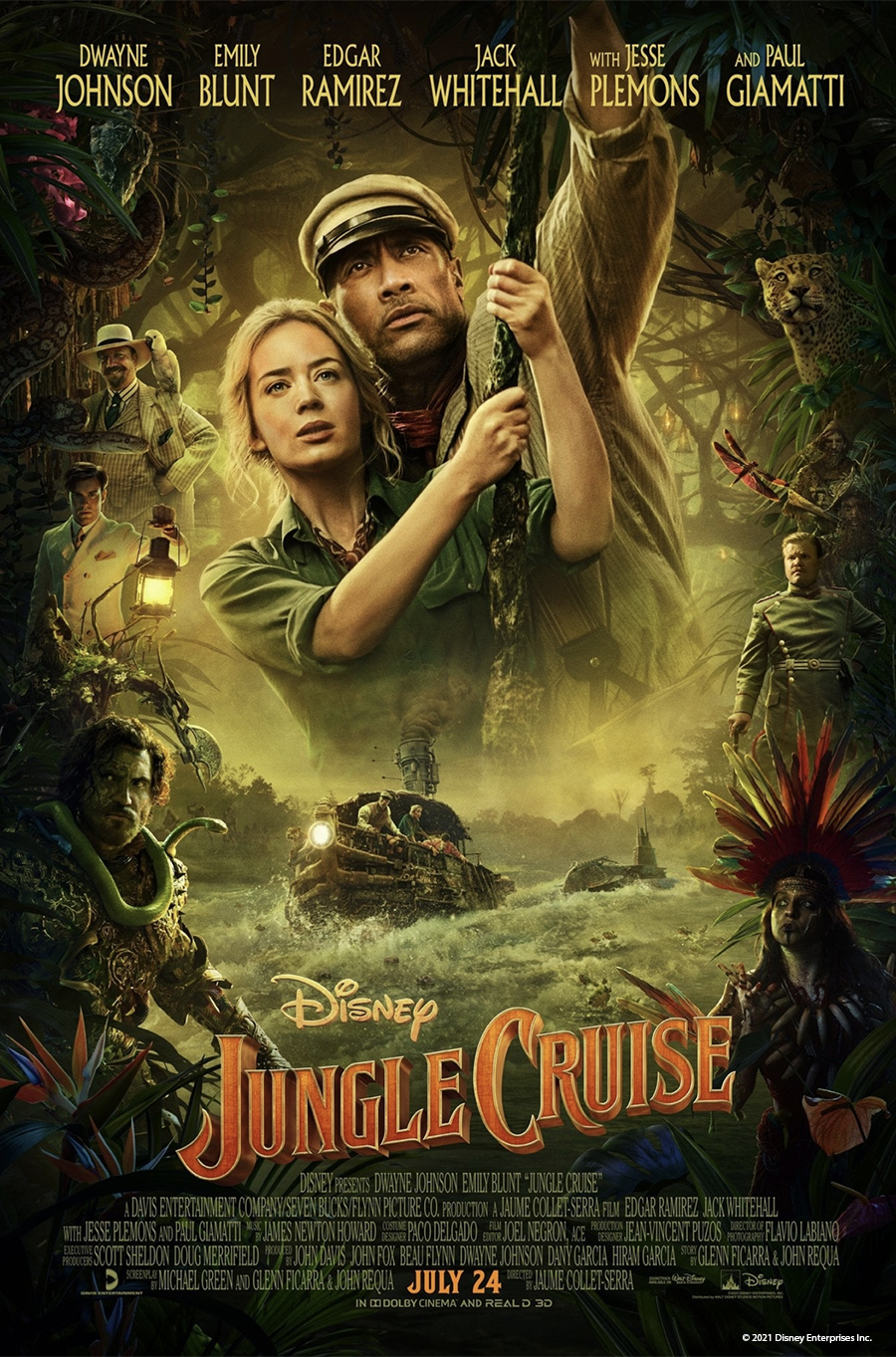 Movie poster for Jungle Cruise