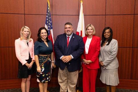 Commissioners Christy Fox, Christina Lambert, Joseph Peduzzi, Cathleen Ward, Shalonda Warren Photo courtesy: Capehart Photography