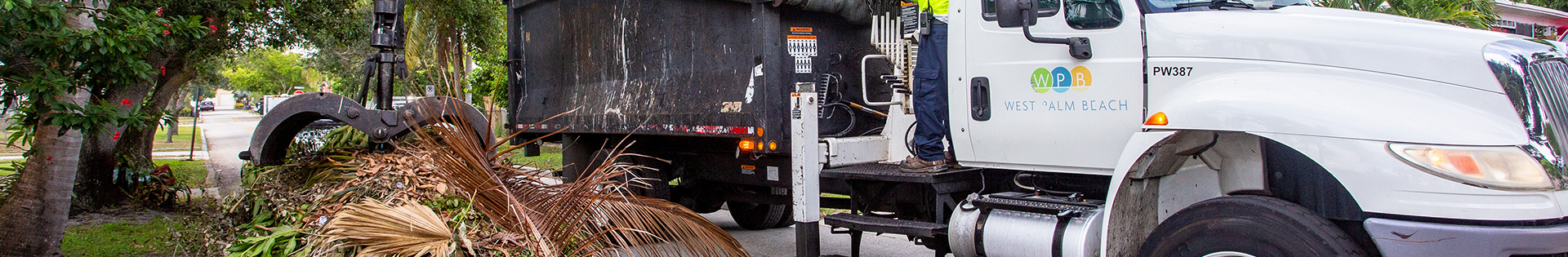 West Palm Beach Yard Waste collections on scheduled days