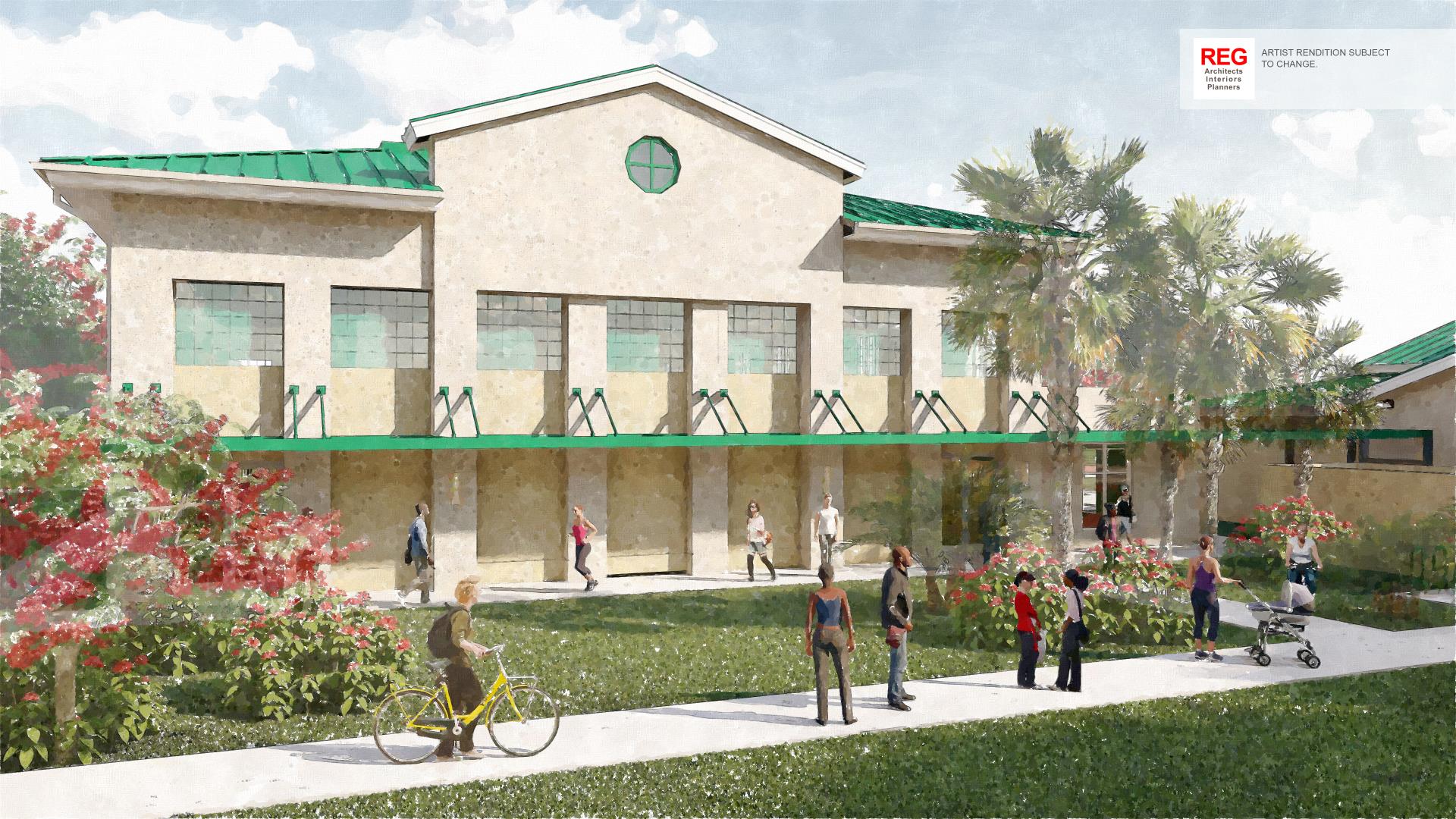 Coleman Park Gymnasium Rendering by REG Architects