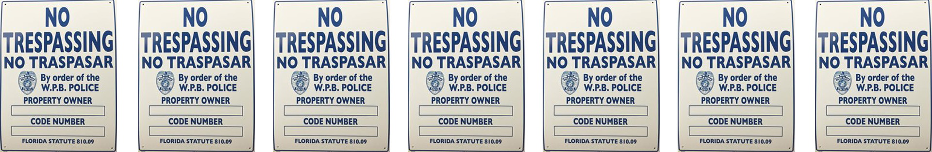 No Trespassing