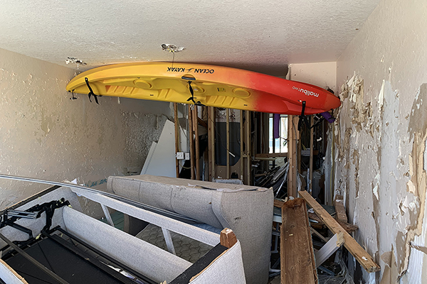 kayak in the house