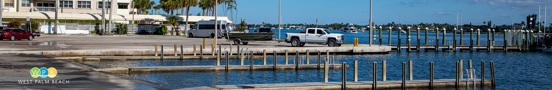 Currie Park Boat parking - shows ramps