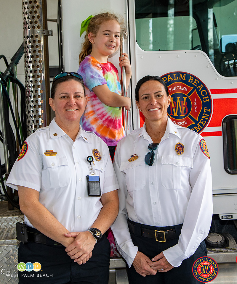 Adeline Boyd with Chief Matty and Jamie Walker